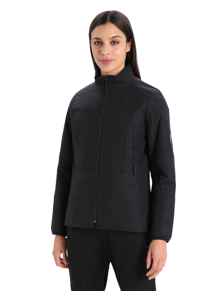 Black Icebreaker MerinoLoft™ Women\'s Jackets | AU 1649TCEV